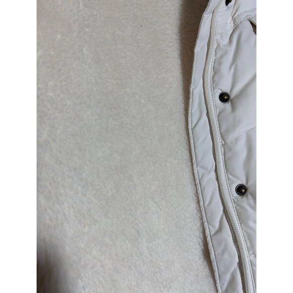 Banana Republic Factory Women's Fleece Lined Puffer Vest Jacket in Ivory - Sz XS - Picture 4 of 7